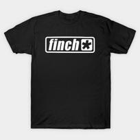 Men Black Print T-shirt Finch Band No-Cut Transfer Paper Print Cotton Tshirt 4XL juoda