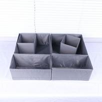 Audinio Meno Spintos Organizatoriai Dėžės Pilka/Balta/Violetinė Dėžė Sandėliavimo Spintelės Spintos Organizatorius Drabužiai grey-small