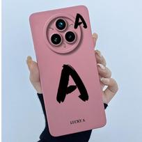 For Realme 14 Pro 14Pro+ 5G Cover Case Lucky Initial Letter Couple Silicone Soft Phone Bumper for Realme14 Pro Plus 2025 Casing Realme 14Pro Plus 5G