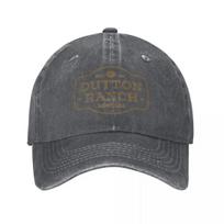 Yellowstone Dutton Ranch Retro Rodeo Design Baseball Cap Casual Distressed Denim Snapback Hat Unisex All Seasons Travel Hats Cap One Size tamsiai pilka spalva