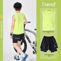 Yoyo one Boys' Quick-Dry Sleeveless Sports Set 150 cm