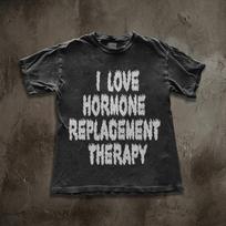 I Love Hormone Replacement Therapy Shirt, Metal Font Trans Pride Tee, Horror Slime Aesthetic Graphic, Gender Affirming Care Apparel 3XL