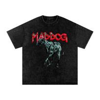 Grunge Dog T-Shirt,y2k streetwear tee,Baggy tee,punk T-Shirt,maddog 2XL