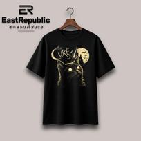 The Cure Cat Tee, 90s Alt Indie Rock, Unisex shirt, Music Gifts, Cat Lover gifts, the cure fan gifts, band tee, the cure graphic tee M