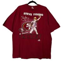 90's San Francisco 49ers Steve Young NFL T shirt Sz XL (B575) 3XL