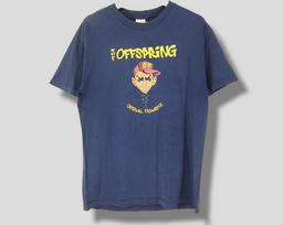 Vintage 90s The offspring original prankster punk concert tour distressed T-Shirt american rock band sunfaded thrashed tee blue Medium M
