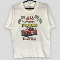 Vintage 90s Mini monte carlo rallye T-Shirt collectible rally car single stitch tee motorsporT-Shirt white medium M