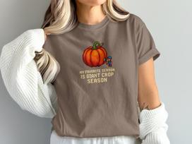 Stardew Valley Shirt Giant Crop Season, Pixel Art Tee, Cozy Gaming Shirt, Stardew Merch, Indie Video Game Shirt, Gamer Gift, Stardew Gift 2XL