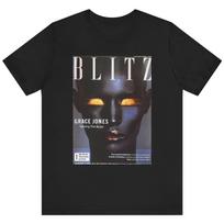 Grace Jones Shirt, BLlTZ, 80s Pop, talking heads, sade, adu, clubbing, grace jones fan, art, magazine cover, photoshoot 3XL