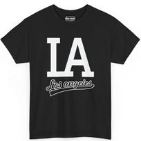 Black LA T-Shirt | Los Angeles Hip-Hop Streetwear Graphic Tee | West Coast Rap Urban Fashion XL
