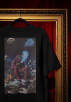 Bigfoot Campfire Tee, Trippy Yeti Graphic, Weirdcore Style (Unisex S-4XL) Comfort Colors® XL