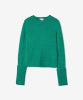Sunny Fluffy Wool Blend Knit - Green / Mrtwwtop036Knt0190060 Green/M