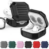 For Samsung Galaxy Buds Live / Buds 2 / Pro / 2 Pro Shockproof Carbon Fiber Luggage Earphone Headphone Case With Hook