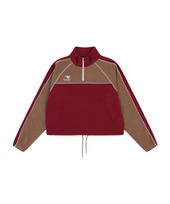 Golla W Color Mixed Fleece Half Zip-Up [Burgundy] Burgundy/Free