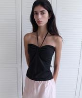 Annies Petal Halter Tank Top (Black) Black