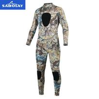 Mens Womens Neoprene Wetsuit Snorkeling Surfing Diving 1.5-7mm Thermal Full Body Suit Camo Pattern Small
