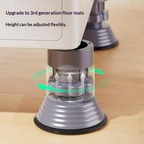 Washing Machine Support Feet 4Pcs Adjustable Shock Absorption Non Slip Base for Rental Apartment Washer Stabilizer 4pcs