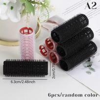 Hair Roller Set 6Pcs Self Grip Heatless Hair Curler Different Size No Heat Self-Adhesive Curling Hairdressing Styling Tool 2cm