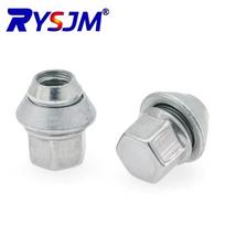 M12x1.5 19MM Bolt Lug Stud Tyre Nut 60 Degree Taper Carbon Steel Plated Nuts Replacement 1 Piece Alloy Steel Wheel Nuts 1PCS
