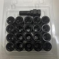 21pcs  3cm Car Wheel Lug nuts m12x1.25,  m12x1.5 (20 pcs Lug Nuts + 1 Tuner Tool)  Black Lug Nuts m12x1.5 Forged Steel M12x1.25