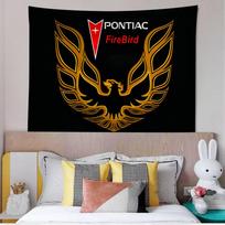 Pontiac Firebird TransAm Anime Tapestry Hippie Flower Wall Carpets Dorm Decor Cheap Hippie Wall Hanging 100X70CM