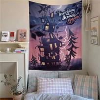 Game HELLO N-NEIGHBOR Colorful Tapestry Wall Hanging Hanging Tarot Hippie Wall Rugs Dorm Wall Art Decor 100X70CM