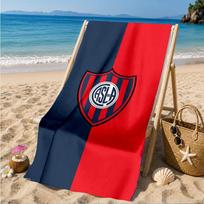 Club Atletico San Lorenzo  Beach Towel, Quick-drying, Easy to Care for, Suitable for Both Fitness and Beach Vacations,Sports Essential 70cmx140cm(27x55inch)