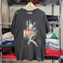 2001 Faded Black Elvis Presley Singer Graphic Tee S