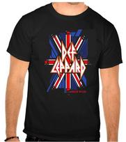 Def Leppard Rock Music Logo Black Tshirt 1323 S