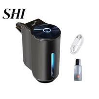 Rechargeable Car Fragrance Dispenser Smart Air Freshener 3 Modes Adjustable Easy Indoor to Install Vent Aromatherapy Diffuser Ultrasonic Atomizer A Ocean breeze