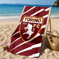 Torino Fc Crest Design Beach Towel, Quick-drying, Easy to Care for, Suitable for Both Fitness and Beach Vacations,Sports Essential 70cmx140cm(27x55inch)
