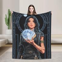 Clair Obscur Expedition 33 Maelle Šiltas minkštas pledas Kempingo pliušinis mesti pledas Juokingas lauko flanelinis lovatiesė Sofa lovos uždangalas 75X95CM