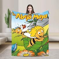 Maya Bitė Šilti Minkšti Antklodės Dekoratyviniai Pliušiniai Patalynės Užtiesalai Estetiški Sofos Lovo Užtiesalai Flanelinis Lovatiesis Sofos Lovo Užvalkalas 75X95CM
