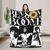 Benson Boones Šilta antklodė Vaikams pliušinė pledinė antklodė Juokinga svetainės flanelės patalynės užvalkalas Sofos lovos užvalkalas 75X95CM