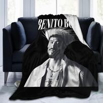 Benito Bowl Puerto Riko Futbolo Vilnos Antklodė Bad Bunny Antklodės Sofai Kelionėms Lengva Plona Pliušinė Plona Antklodė, 75X95CM