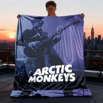 1 vnt. Arctic Monkeys Lauko pledas Lengvas flanelinis užtiesalas Kelionei, stovyklavimui, svetainei, sofai, kėdei Minkštas 75X95CM