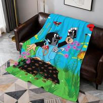 Soft Warm Plush Blanket Fuuny Cartoon Dorm M-Mole Sofa Living Room The Pet Hogar Bed Little Gift Nap K-Krtek Cute Home Flannel 75X95CM