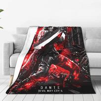 Devil May Cry 5 Dante pliušinis pledas Vaikams Suaugusiems Flanelinis mesti pledas Svetainei Šiltas Dizainas Kokybiškas Lovatiesės Pledas Dovana 75X95CM