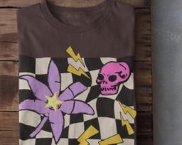 Alternative Skull T-shirt, Surf Skate Tshirt, Trippy Skateboard 90s Clothing, Unisex T-shirt, Grunge Clothing, Alternative Skate Tee 3XL