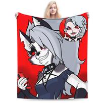 Anime Seksuali Loona Antklodė Kokybiška Šilta Helluva Boss Mėtomasis Antklodė Žiemos Mergaitės Berniukai Sofos Kėdės Sofos Lova Spausdinta Patalynės Užvalkalas 75X95CM