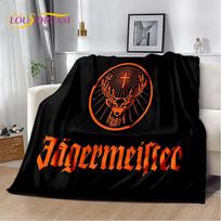 3D Vokiškas J-Jaegermeister Elnias Minkštas Flanelinis Antklodas Lovoms Miegamajam Sofai Iškyloms, Mesti Antklodę Dangti Lauke Laisvalaikiui Dovana 75X95CM