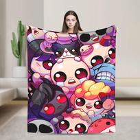 Minkštas pledas Kelionė lėktuvu The Binding Of Isaac Mėtymo pledas Flanelinis lovatiesė sofai kėdei Spausdinta sofa-lova danga 75X95CM