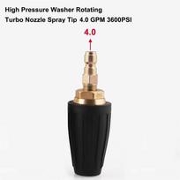 Car Water Gun Nozzle 1/4  High Pressure Washer Nozzle Spray Tip 4.0 Gpm 3600Psi