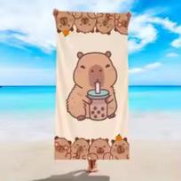 Cartoon Beach Palm Starfish Sunglasses Print Quick Dry Microfiber Beach Towel Large Summer Vacation Towel 50X100cm &1pc