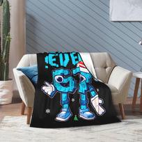 Steal a Brainrot Six Seven Italian Brainrot Soft Warm Blankets Boy Girl Plush Bedding Throws Bed Flannel Bedspread Sofa Bed Size: 75*100cm, Weight: 230 GSM