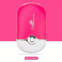Portable Rechargeable USB Eyelash Fan Air Conditioning Blower Glue Grafted Eyelashes Dedicated Dryer Makeup Tools mini Small fan raudona