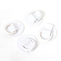 4Pcs/ Set D-Ring Patch For Inflatable Boat Kayak Dinghy, Kayak Paddle Holder Paddle Board Accessories, Paddle Clips And D-Ring PVC Patch Combination White 4-pack#1