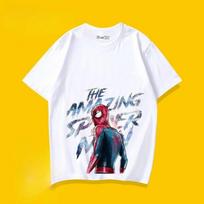 The Amazing Spider-Man Hand-Drawn Style Cotton T-Shirt, Marvel Superhero Graphic Tee, Unisex/Youth Casual Top 4XL