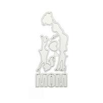 Motinos dienos sveikinimo atvirukų pjaustymo formos, „pasidaryk pats“ skrebinimo įspaudimo trafareto forma Mother's  Day