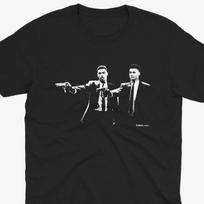 Morgan Rogers & Ollie Watkins Pulp Fiction Style T Shirt | Aston Villa T Shirt | AVFC | Aston Villa FC T Shirt | Villa Park | Villa Fan XL